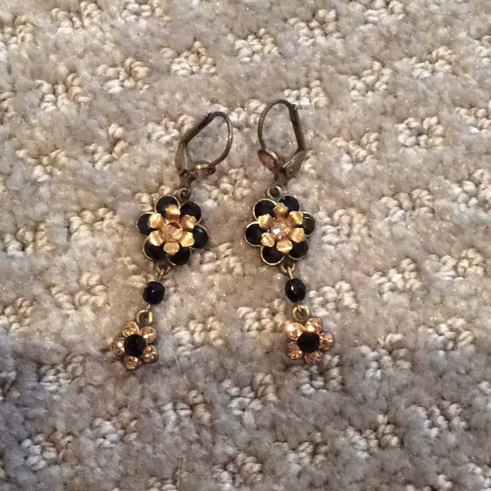 Michal Negrin flower earrings